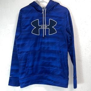 Men's Under Armour Small Blue Pullover Sweatshirt Hoodie